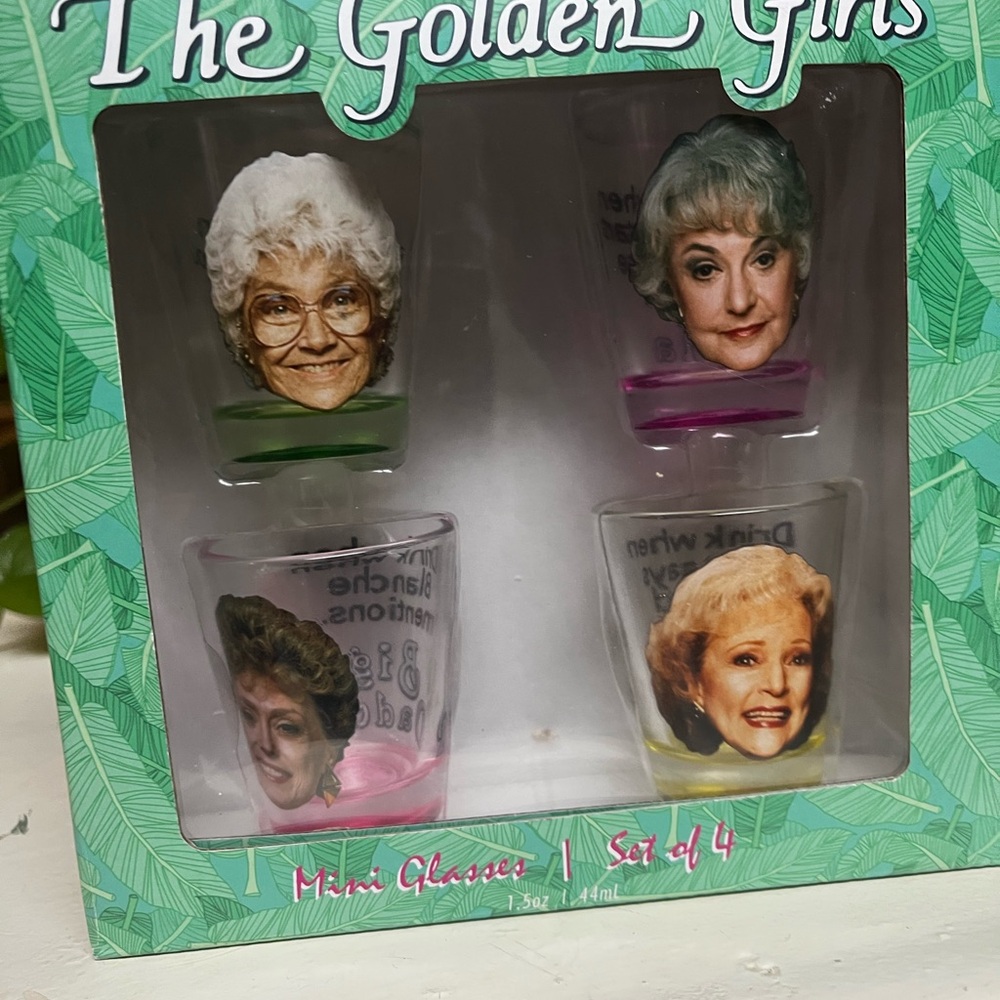 Golden Girls Mini Glasses Set of 4